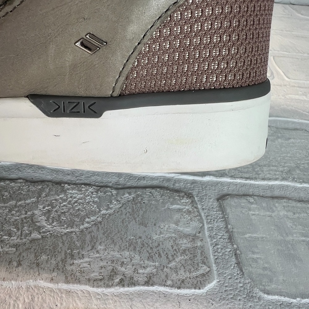 Kizik Miami Sneakers Womens 8 M Gray Metallic Leather Comfort Slip On Hands Free - Picture 8 of 13
